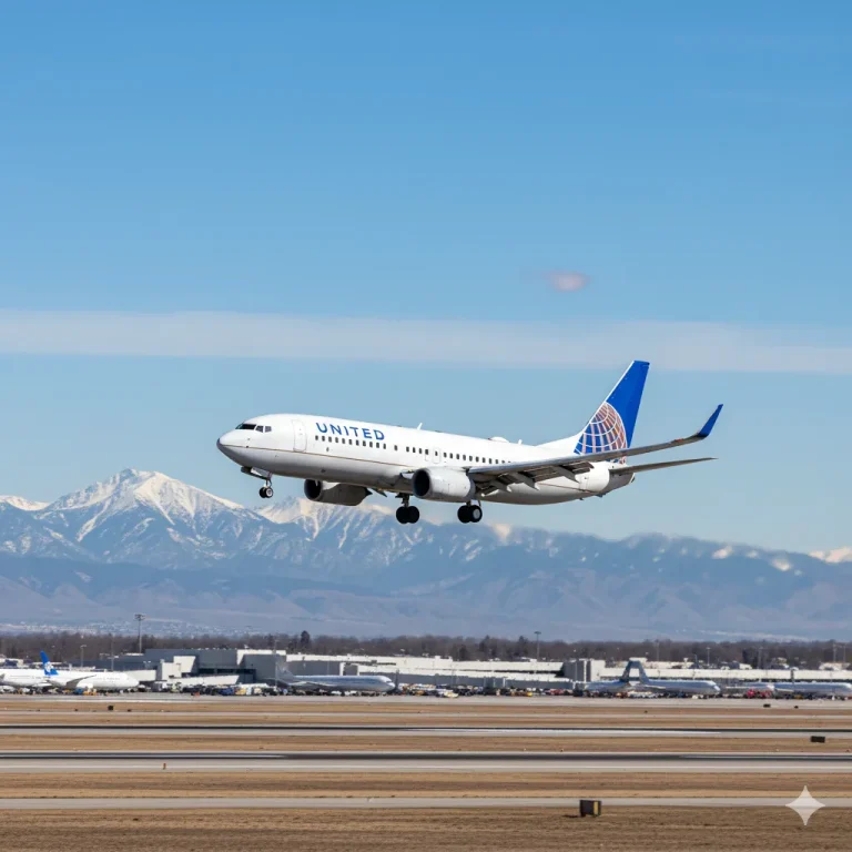United Airlines Flight UA770 Boeing 737 diverted to Denver for hydraulic issue inspection in July 2025.